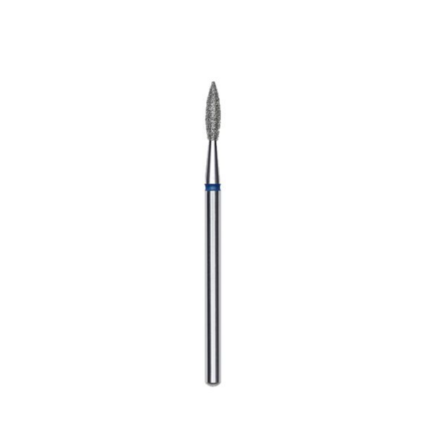 Diamond nail drill bit Pointed Flame, Blue FA11B023/8